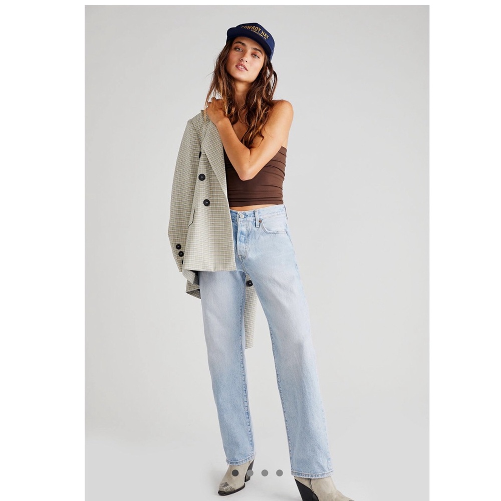 Free people and Levi's 501 straight leg and slouchy jeans: New
